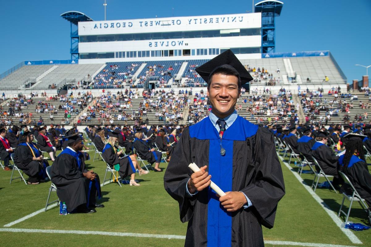 graduate at University Stadium